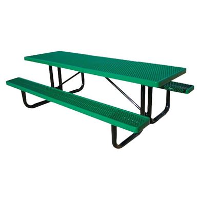 8 ft. Rectangular Thermoplastic Steel Picnic Table, Ultra Leisure Style