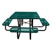 46" Square Thermoplastic Steel Picnic Table, Portable or Surface Mount