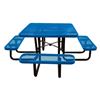 46" Square Thermoplastic Steel Picnic Table, Portable or Surface Mount