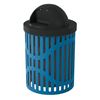 32 Gallon Textured Polyethylene Coated Trash Receptacle with Lid
