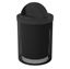 32 Gallon Plastic Coated Expanded Metal Trash Receptacle with Dome Lid