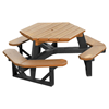 6 foot Hexagon Recycled Plastic Picnic Table