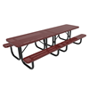 10 ft. ELITE Rectangular Thermoplastic Steel Picnic Table - Perforated Steel