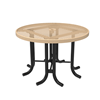 46" ELITE Round Thermoplastic Steel Patio Table with No Seats - Expanded Metal