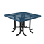 46" ELITE Square Thermoplastic Steel Patio Table with No Seats - Expanded Metal