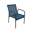 ELITE Thermoplastic Steel Stacking Patio Chair - Perforated Metal