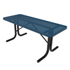 4 Ft. ELITE Rectangle Thermoplastic Steel Utility Table With No Seats - Perforated Metal