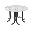46" RHINO Round Thermoplastic Steel Patio Table with No Seats - Expanded Metal
