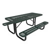 6 ft. ELITE Custom CLASS OF School Rectangular Thermoplastic Steel Picnic Table, Expanded Metal