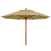 11 Ft. Wooden Pole Octagonal Market Umbrella