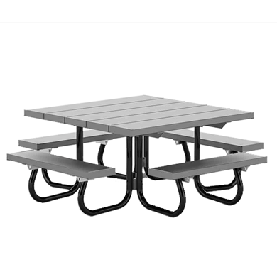 48" Square Aluminum Picnic Table