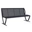 Zion Slatted Contour Backed Bench