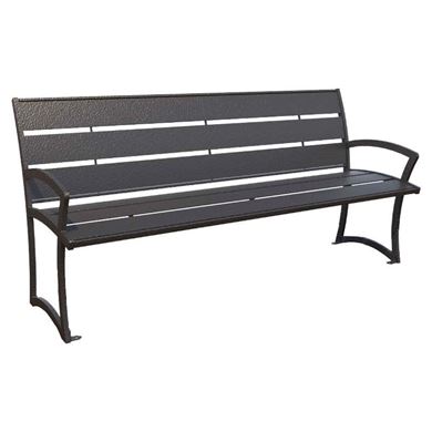 Bryce Backed Steel Bench