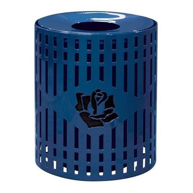 Personalized Logo Diamond Perforated Trash Can