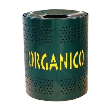 Perforated Multicolor Trash Can Receptacle