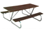 6 Ft. Rectangle Recycled Plastic Picnic Table With Bolted 1 5/8" Frame