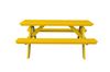 6 Ft. Traditional Recycled Plastic Picnic Table - Yellow