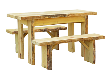5 Ft. Autumnwood Picnic Table With Detached Wildwood Benches