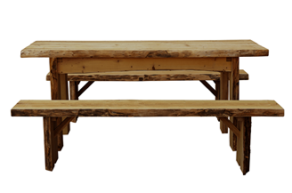 6 Ft. Autumnwood Picnic Table With Detached Wildwood Benches