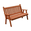 4 ft. Traditional English Wooden Bench in Knotfree Yellow Pine or Western Red Cedar