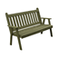 5 Ft. Traditional English Wooden Bench In Knotfree Yellow Pine Or Western Red Cedar 