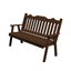 5 ft. Royal English Wooden Bench in Knotfree Yellow Pine or Western Red Cedar
