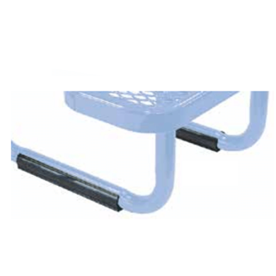 8LP - 2” Plastic Skid Picnic Table Leg Protector