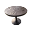P36TAB30 - 36” Personalized Perforated Steel Dining Pedestal Table