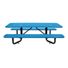 YT8XPSM-ADA-PERF - 8 Ft. ADA Double End Rectangular Perforated Thermoplastic Picnic Table With Surface Mount Tabs