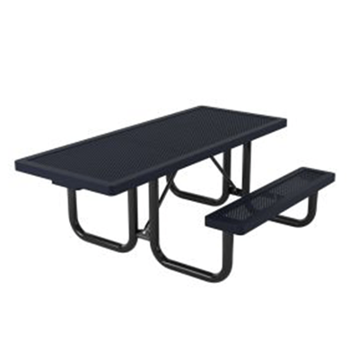 T6INNVHDCP - 6 Ft. ADA Single End Access Innovated Style Rectangular Thermoplastic Steel Picnic Table, Portable