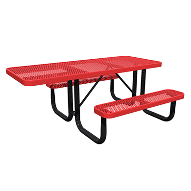 T6ULHDCP - 6 Ft. Ultra Leisure Style ADA Compliant Wheelchair Accessible Rectangular Thermoplastic Steel Picnic Table