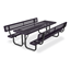 T8RCWB - 8 Ft. Regal Style Rectangular Thermoplastic Steel Picnic Table With Backed Seats