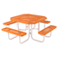 T46OCT - 46" Regal Style Octagonal Thermoplastic Steel Picnic Table