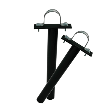 1 ⅝” Tube Inground Mount Clamp for Picnic Tables or Benches - Set of 2