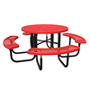 Picture of 46” Ultra Leisure Style Round Thermoplastic Steel Picnic Table, Portable