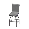 Expanded Metal Style Thermoplastic Steel Armless Barstool, Portable