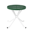 T46ROUND - 46” Expanded Metal Style Round Thermoplastic Steel Cafe Table, Portable Mount
