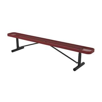 B6ULP - 6’ Quick Ship UltraLeisure Style Standard Bench Without Back, Portable 