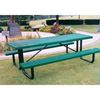 Regal Style Rectangular Thermoplastic Steel Picnic Table