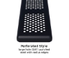 Picture of 6 ft. Perforated Style Rectangular Thermoplastic Steel Picnic Table with Detached Benches, Inground Mount