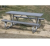 Picnic Table 8 ft Rectangular Recycled Plastic Bolted Galvanized
