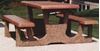 Picture of 5 ft. Concrete Rectangle Picnic Table with Exposed Aggregate