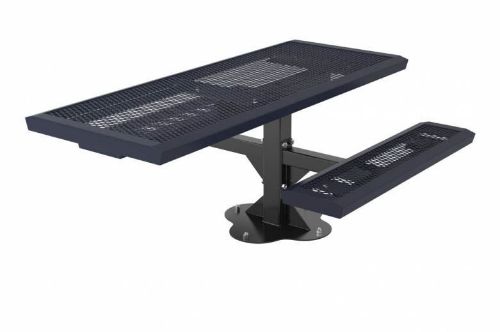 ADA Compliant 6 ft. Rectangular Thermoplastic Steel Picnic Table, Infinity Style