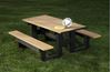 6 ft. Recycled Plastic Commercial Picnic Table Rectangular