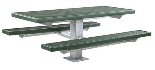 6 ft Rectangular Plastisol Picnic Table with square frame