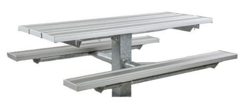 6 ft Rectangular Aluminum Picnic Table Square Tube Frame