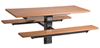 6 ft Rectangular Recycled Plastic Picnic Table Square Tube Frame