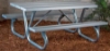8 ft Rectangular Aluminum Picnic Table with Bolted Frame