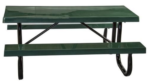 Picnic Tables 8 ft Rectangular Fiberglass Picnic Table Galvanized Steel