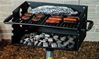 300 Square Inch Flip Style Park Grill, Welded Steel with 2 3/8” Pedestal In-Ground Mount